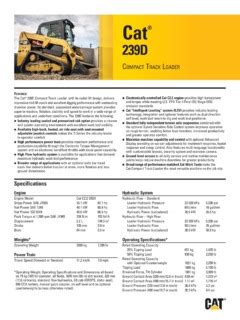 cat 239d spec sheet